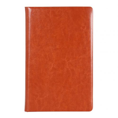 Faux Leather Portable Travel A5 Student Notebook Diary Notepad School Stationery: Orange