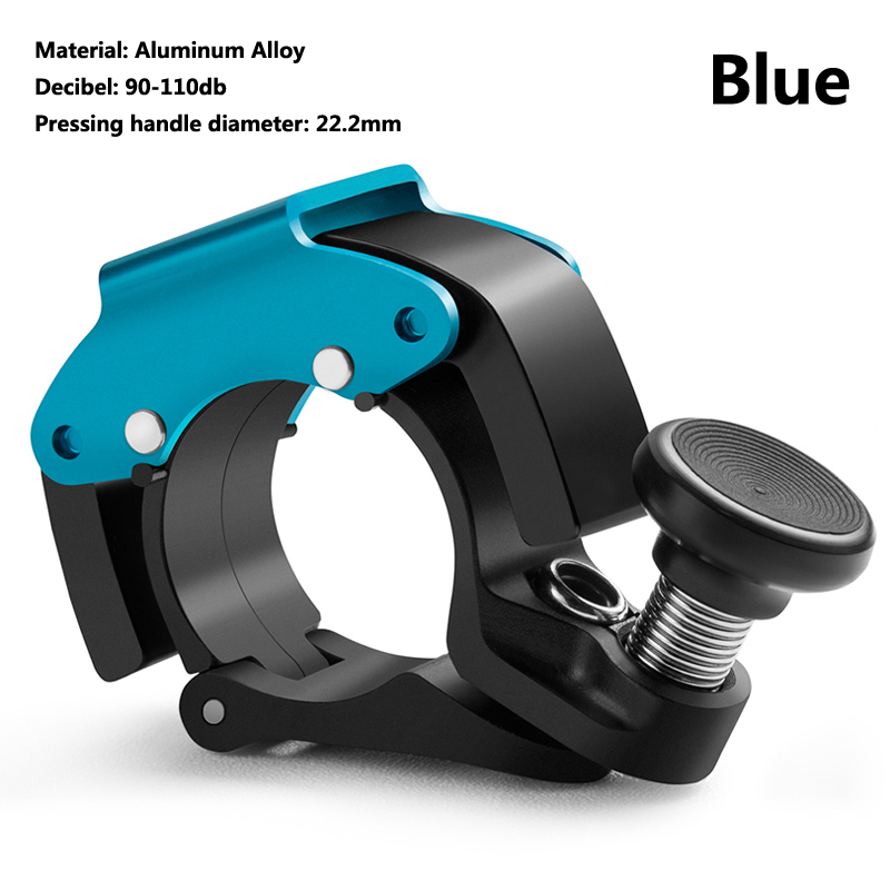 Bicycle Bell Ring MTB Road Bicycle Horn Sound Alarm For 22.2mm Handlebar Bike Call Safety Cycling Bicycle Accessories: Blue