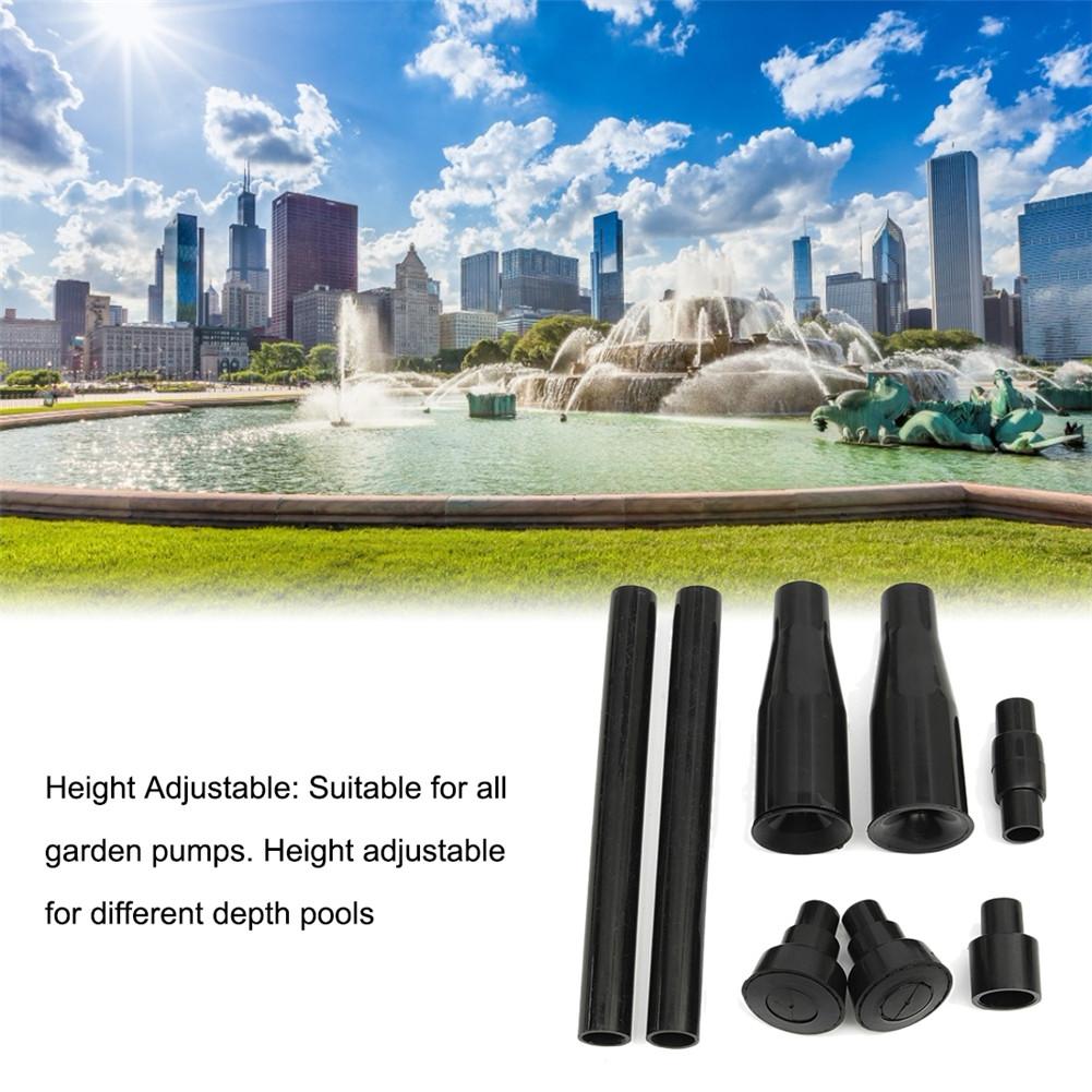 8Pcs Tuin Fontein Pomp Waterval Head Set Tuin Landscaping Fish Tank Dompelpomp Multifunctionele Nozzles