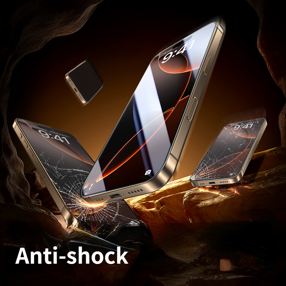 SmartDevil Protector de pantalla de cabina sin polvo para iPhone 16ProMax 16 15 HD Película de vidrio templado de privacidad con herramienta de fácil instalación