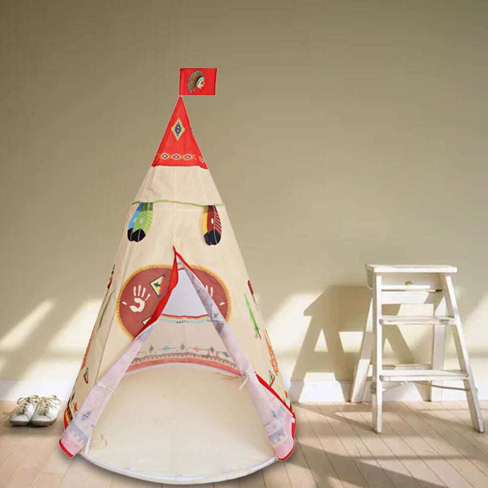Børn tipi telt indiske legehuse indendørs strand lege telt til piger drenge rollespil prinsesse værelse børn dreng legetøj