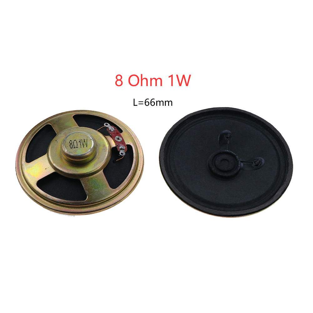 JCD 1 pz 8 ohm / 8R mini altoparlante 0.5w 1W 2W 3W 50mm 57mm 66mm 77mm diametro altoparlante altoparlante