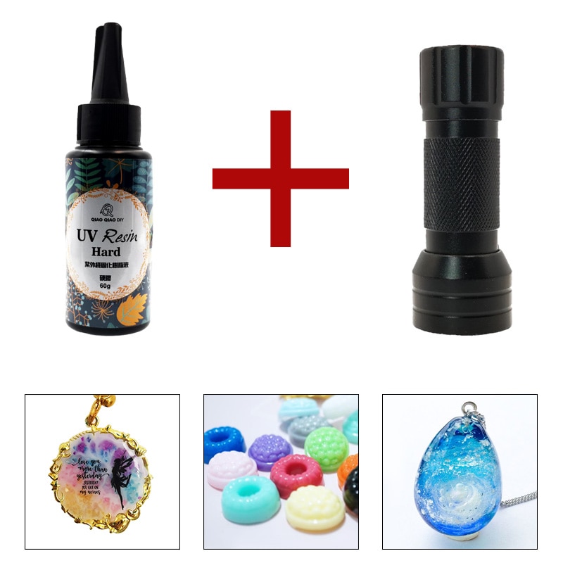 QIAOQIAO DIY hard uv resin 12 Size DIY Fast Curing UV Clear Hard Resin For Making Jewelry Handicrafts epoxy resin