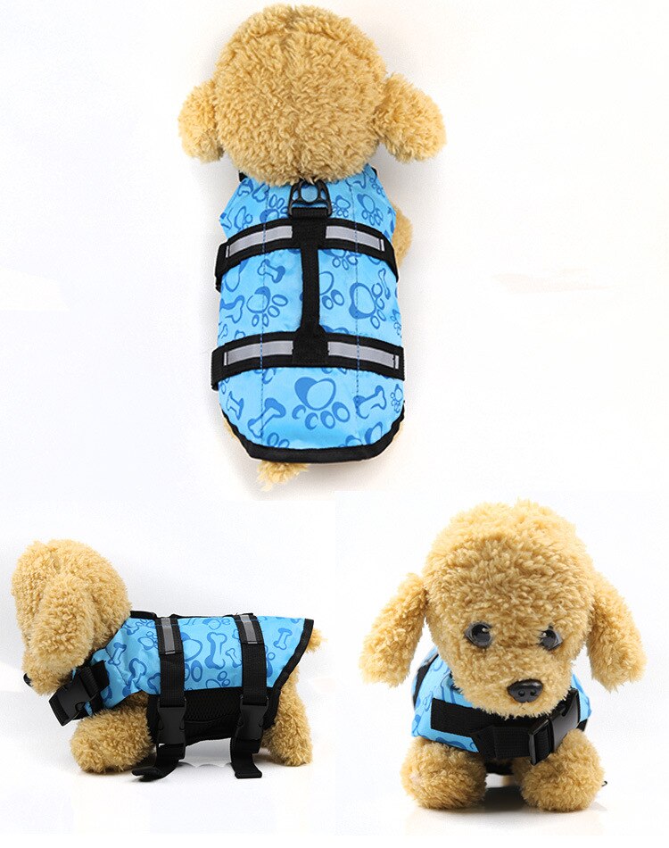 XS-XL Dog Life Jacket Rescue Swimming Wear Safety Clothes Vest Swimming Suit Outdoor Pet Dog Cat Float Doggy Life Jacket Vests
