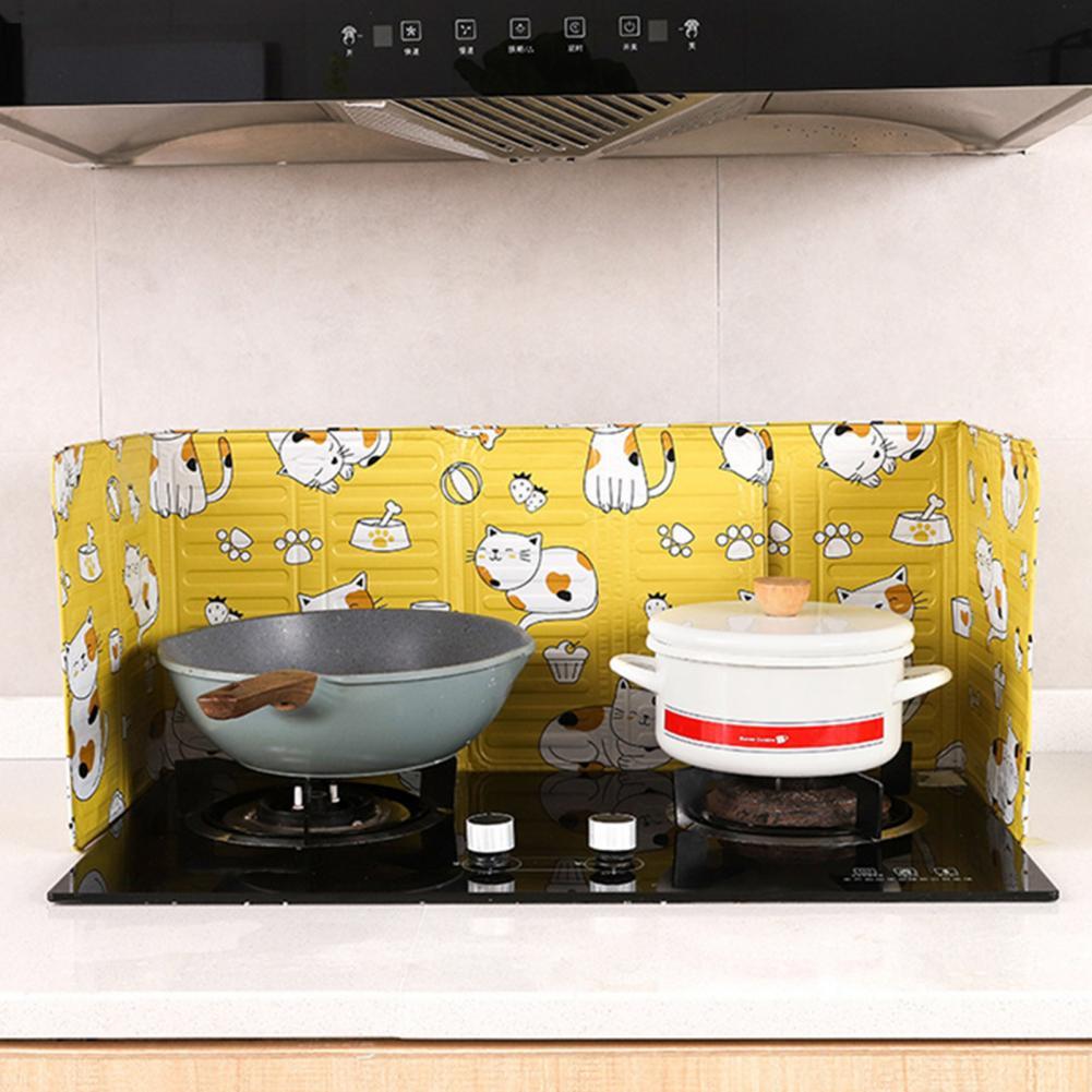 Splatter Guard Useful Foldable Oil Splatter Screen Aluminium Foil Splatter Screen