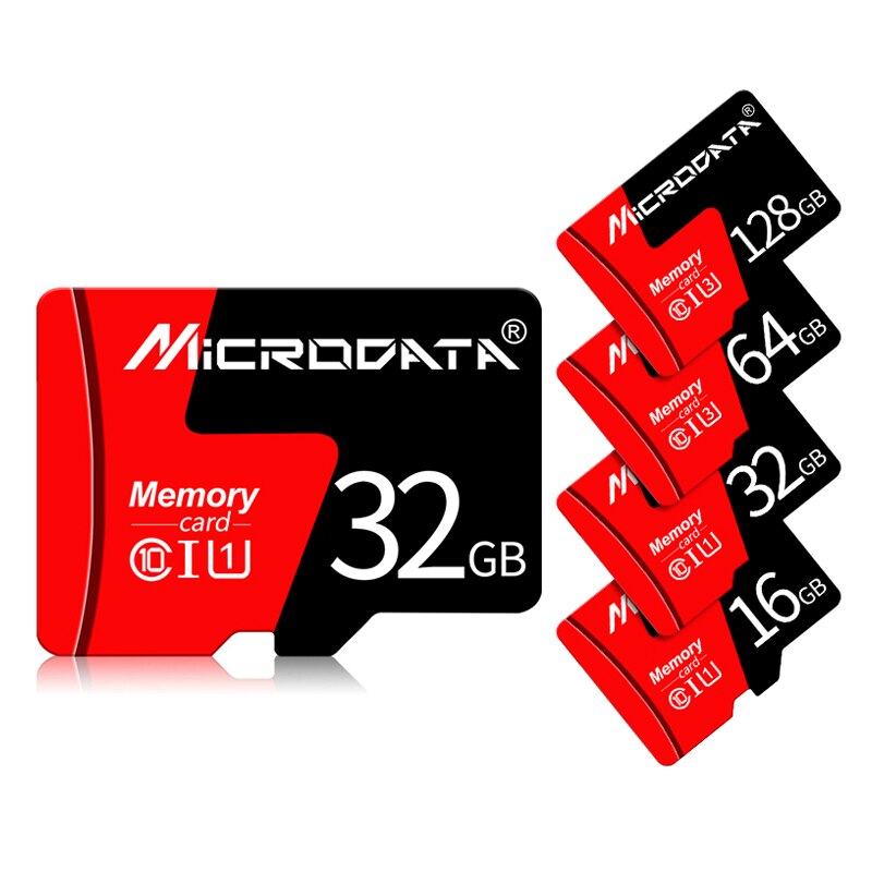 32gb micro sd-kaart 8gb 16gb tf-kaart klasse 10 64gb 128gb geheugenkaart geheugenkaart flash usb-stick met gratis adapter