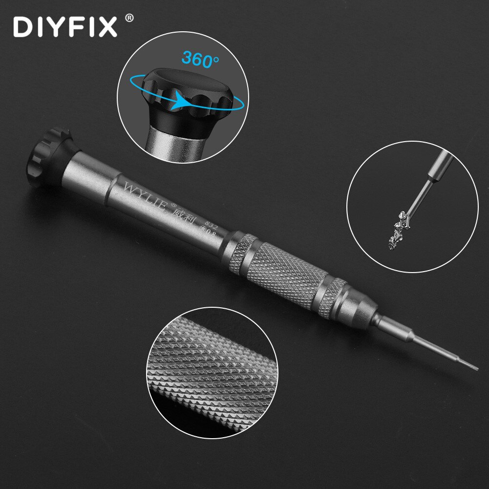 DIYFIX 6 in1 Precision Screwdriver Set For iPhone 11/ 12 Series Mobile Phone Computer Repair Disassembly Bolt Screwdriver
