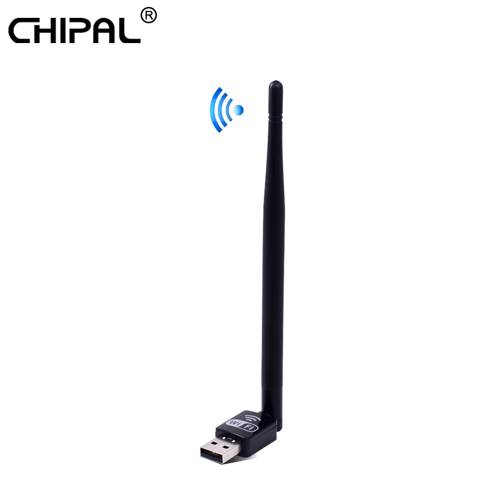 CHIPAL 150Mbps Mini USB WiFi Adapter Externe Drahtlose Netzwerk Karte 2,4G Antenne PC LAN Ethernet Wi Fi Wi-Fi empfänger 802,11 n