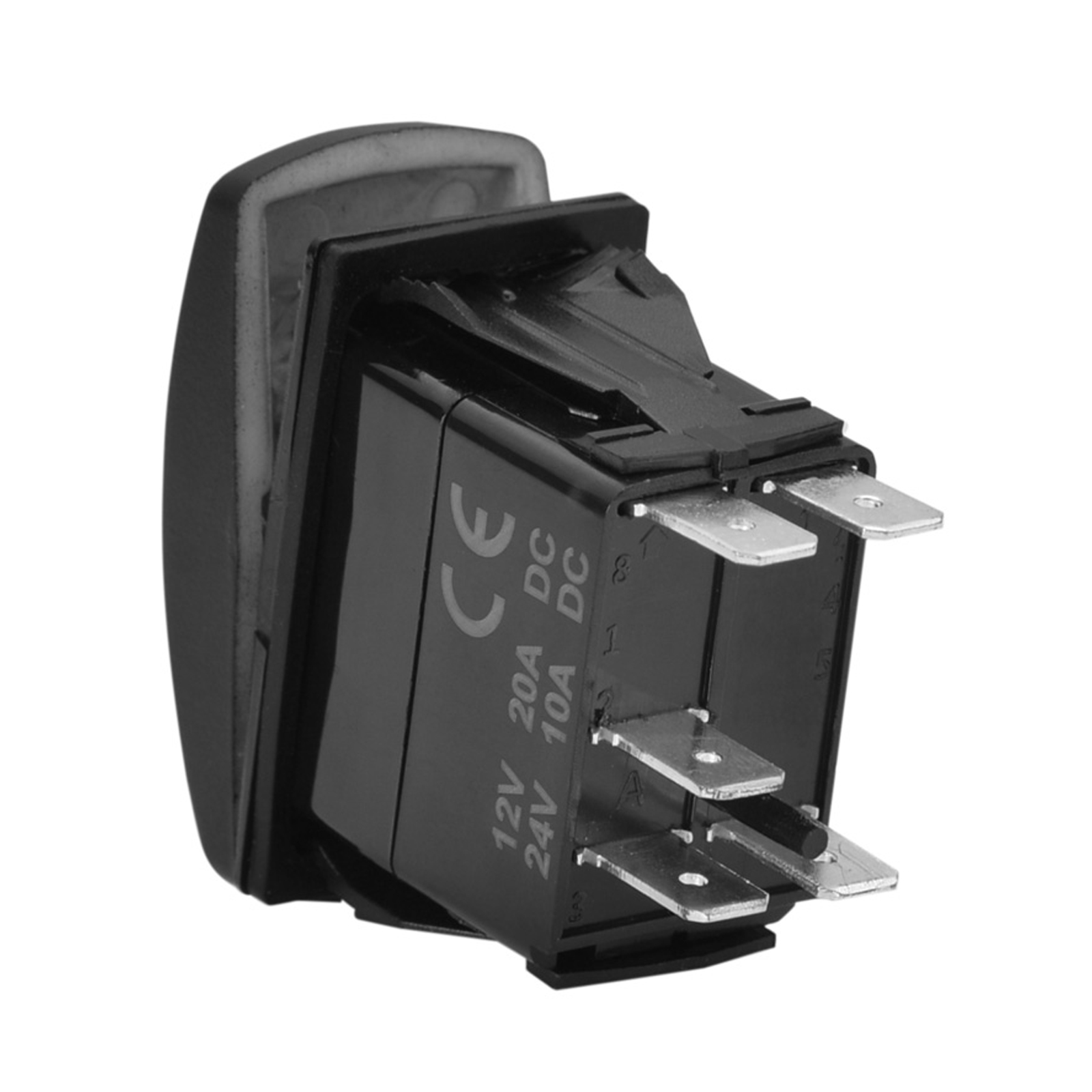 Air Condition Rocker Switch A/C Backlight 5 Pin SPST ON OFF Waterproof for Camper Car Off Road Marine Boat