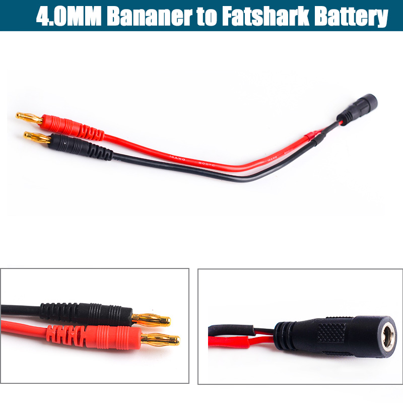 Linea di ricarica Imax B6 Spina a Banana da 4,0 mm a spina T EC3 EC5 XT30 XT60 XT90 MPX TRX come150 con cavo in silicone 30 cm per Rc Lipo Batte: Di Colore Giallo chiaro