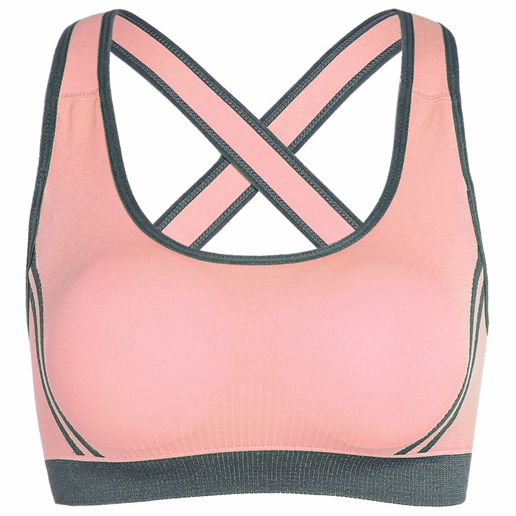 Vrouwen Draadloze Moving Comfort Sportbeha: L / Pink