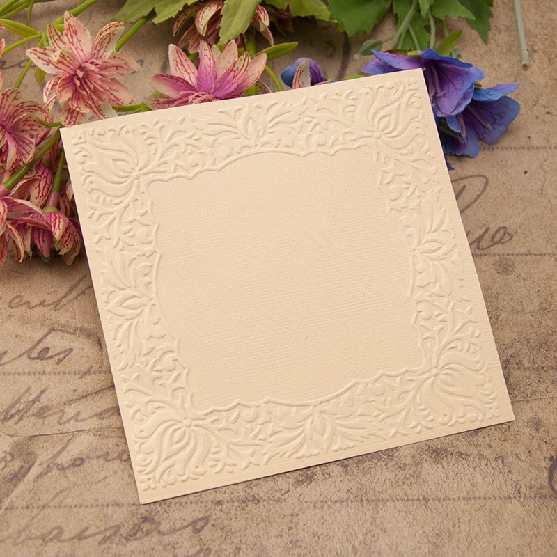 plastic clock template lush green leaf craft card making paper card album wedding decoration Embossing folders Em063