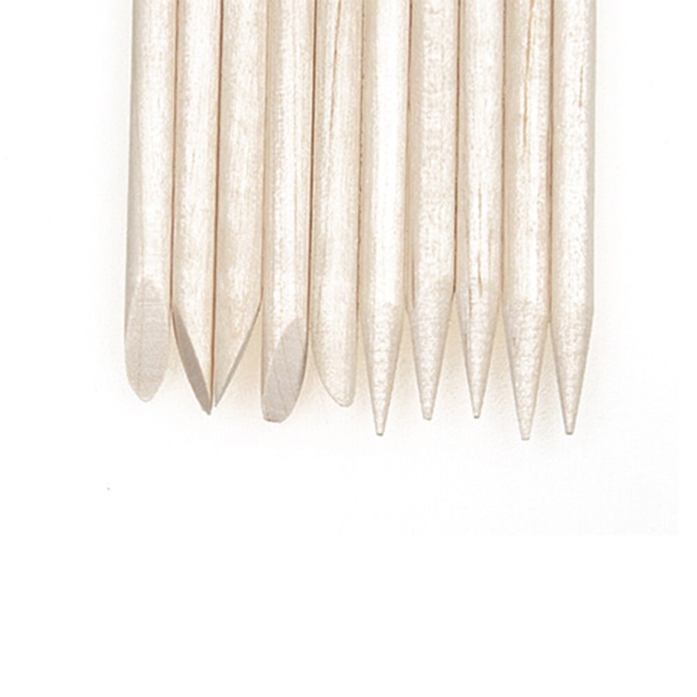 50 Stks/set Vrouwen Lady Double End Nail Art Wood Stick Cuticle Pusher Remover Pedicure Professionele Nail Art Tool Set