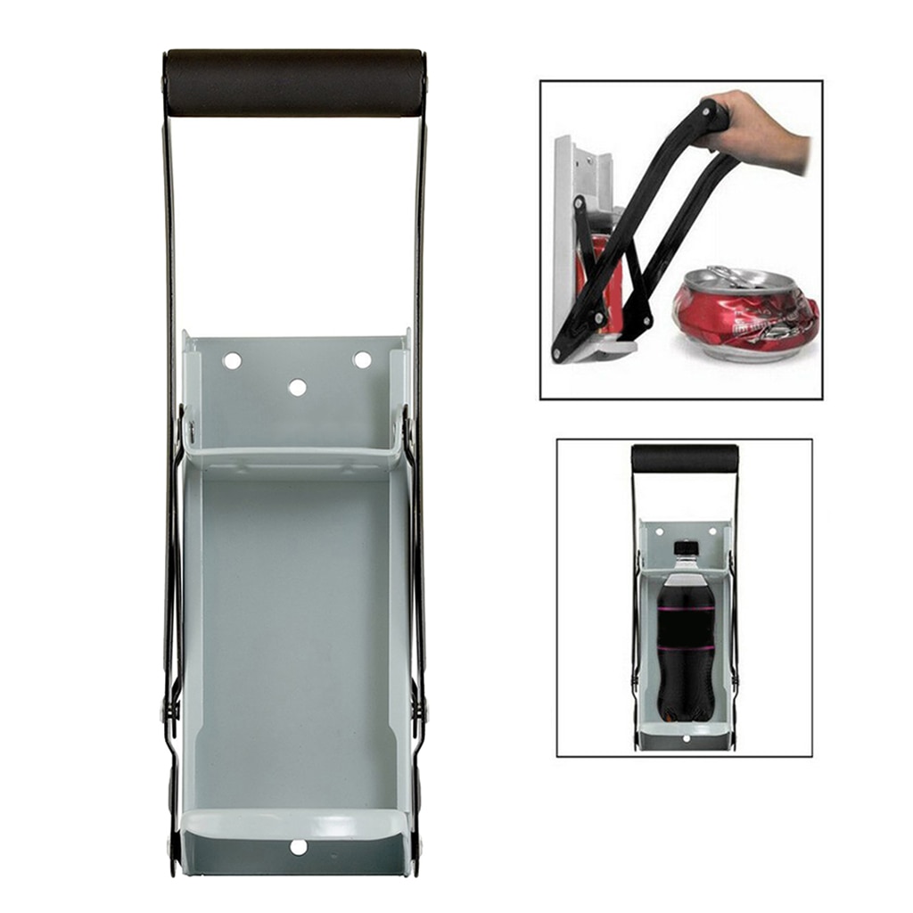 16oz. Aluminum Can Crusher & Bottle Opener Soda Can Compactor for Recycling