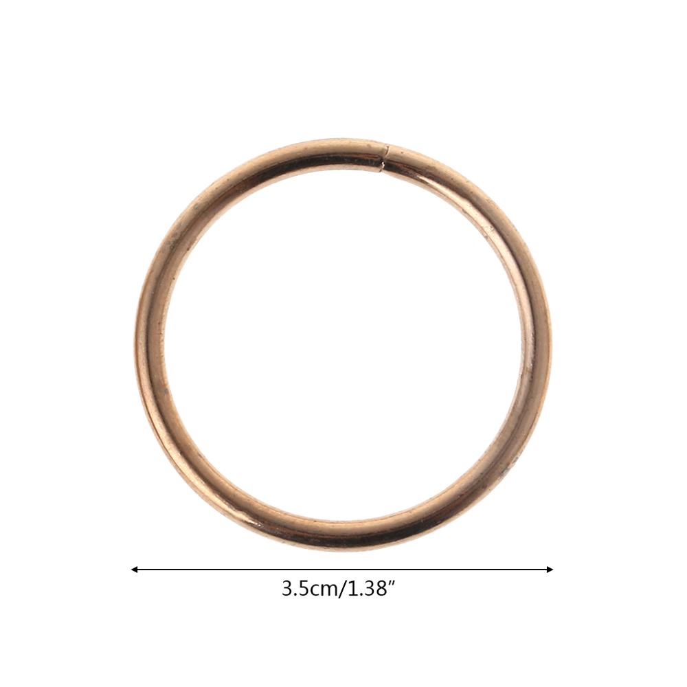 3,5-19cm Metall Traum Fänger Dreamcatcher Ring Macrame Handwerk Band Gold DIY Zubehör 10 Szies Neue: 3.5cm