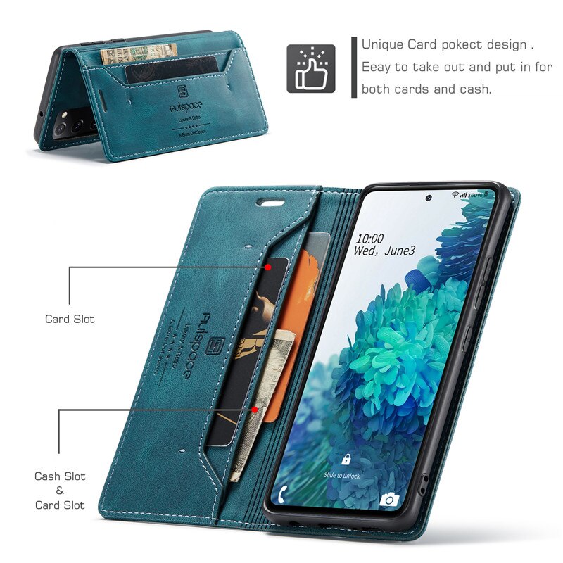 Dla Samsung S20 FE 5G przypadku skóry rocznika etui na telefony na Samsung S20 Ultra S20 Plus S20FE przypadku odwróć portfel pokrywa S 20 torby Coque