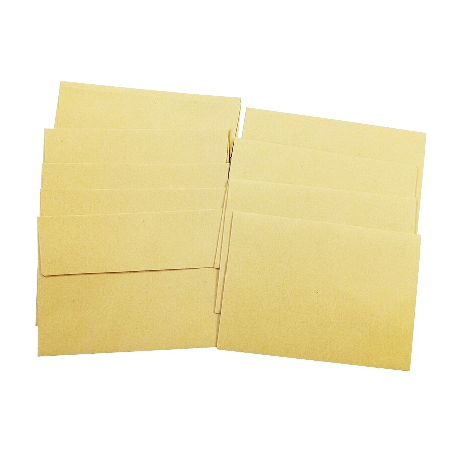 20Pcs Vintage Various sealing designs Nature series Kraft Paper Envelopes stationery