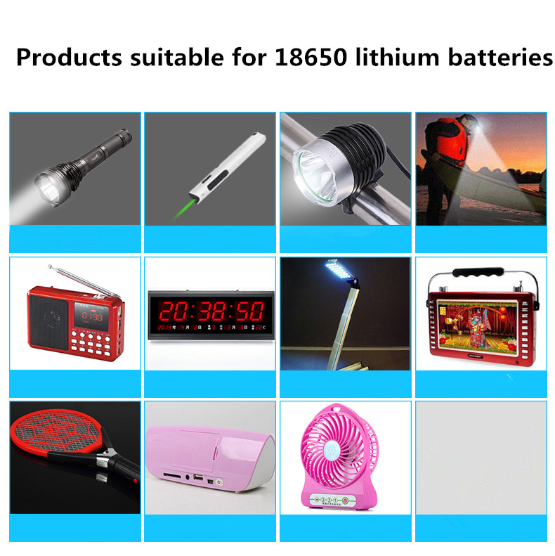 100% 18650 battery 3.7V 9900mAh rechargeable lion battery for Led flash light battery 18650 battery + USB charger