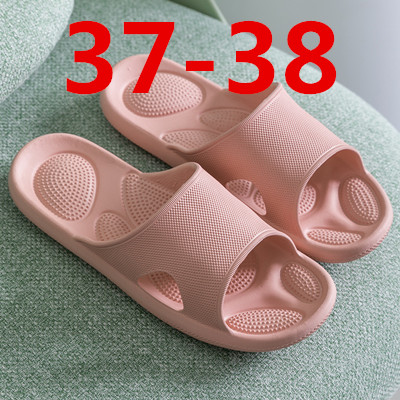 XiaoMi mijia slippers EVA soft bottom comfortable non-slip wear-resistant shock absorption summer sandals home bathroom: Pink 37-38