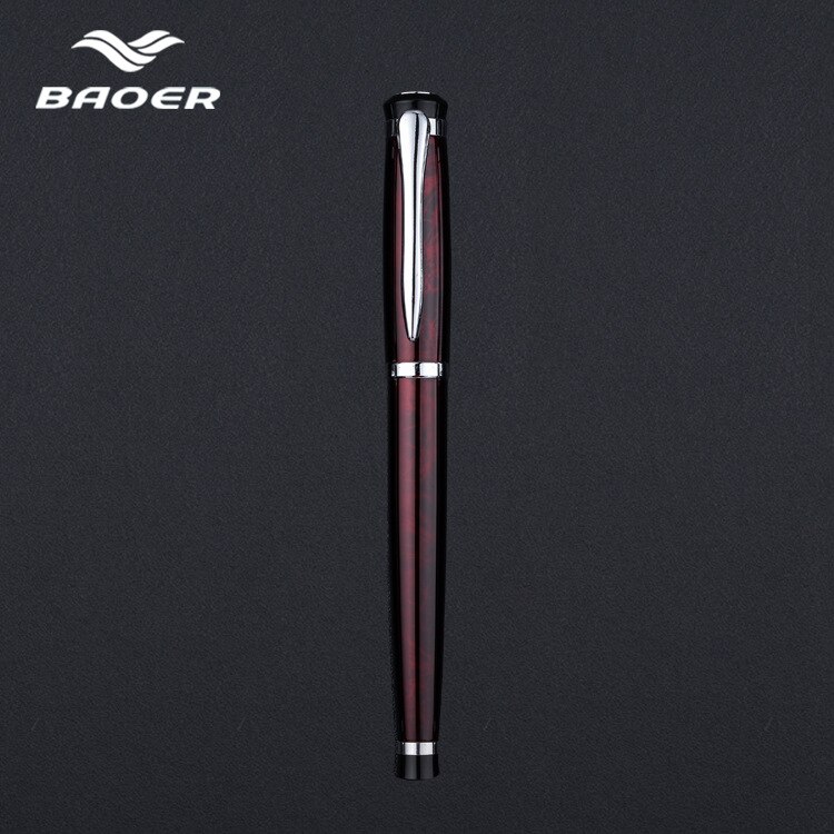 Baoer Zwart Kalligrafie Pen Verf Sneeuwvlok Vulpen Caneta 0.5Mm Fijne Tip Schrijven Inkt Pennen Kantoor: 508 F jiuhong