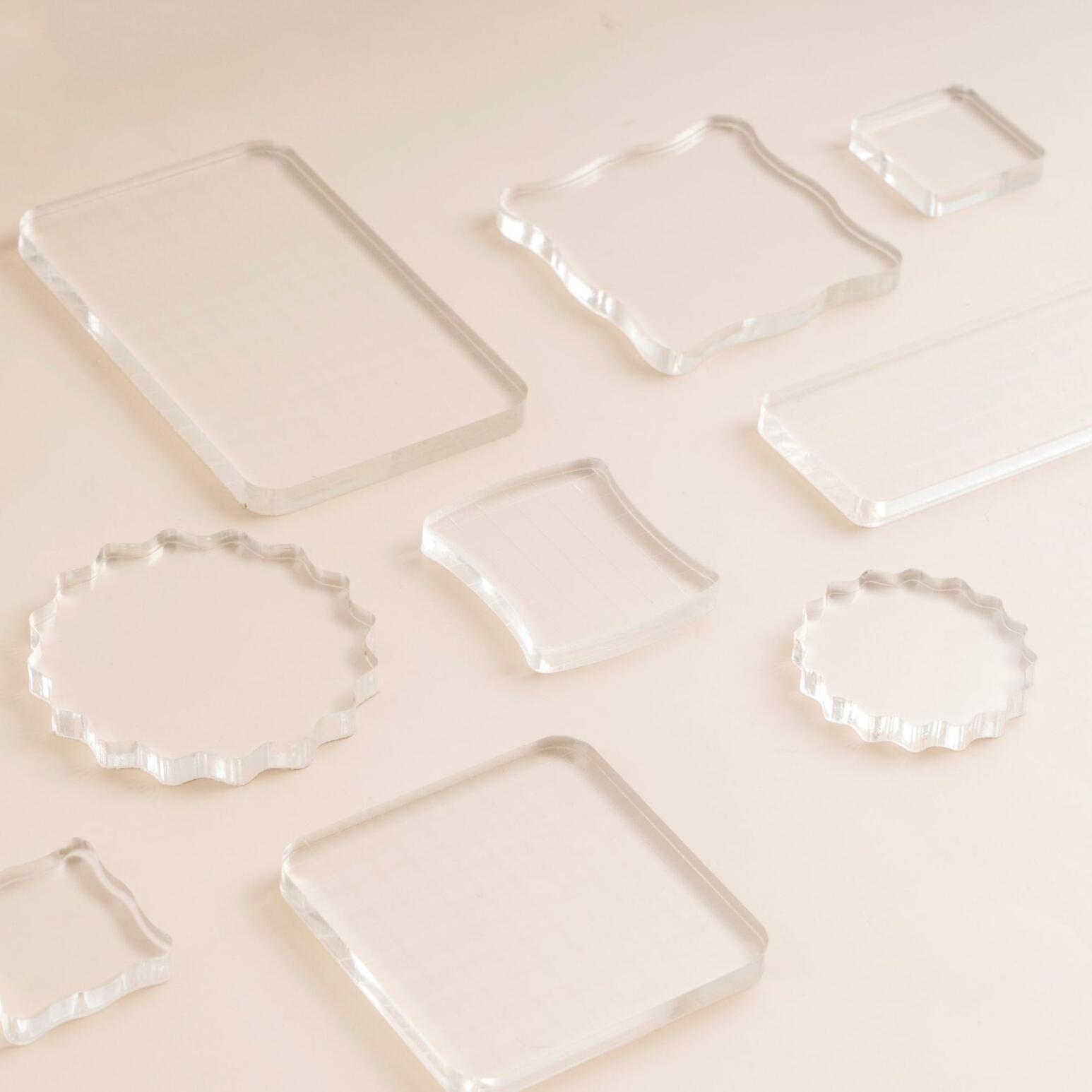 1Pc Crystal Acryl Stempel Transparante Afdichting Creat Vriend Accessoires Plexiglas Schoolbenodigdheden Diy