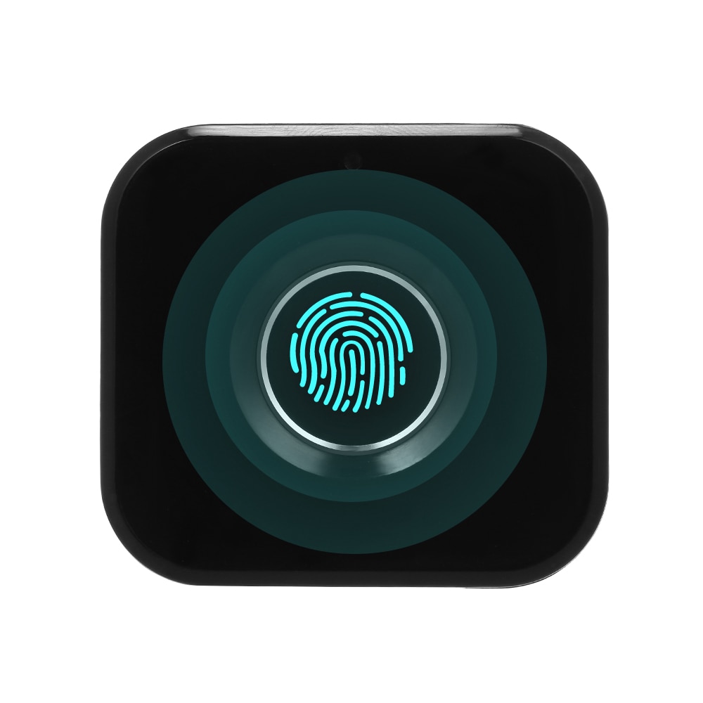Smart Keyless Fingerprint Lock Biometric Electric Lock Portable Fingerprint Drawer Lock for Office Drawer File Cabinet Left Side