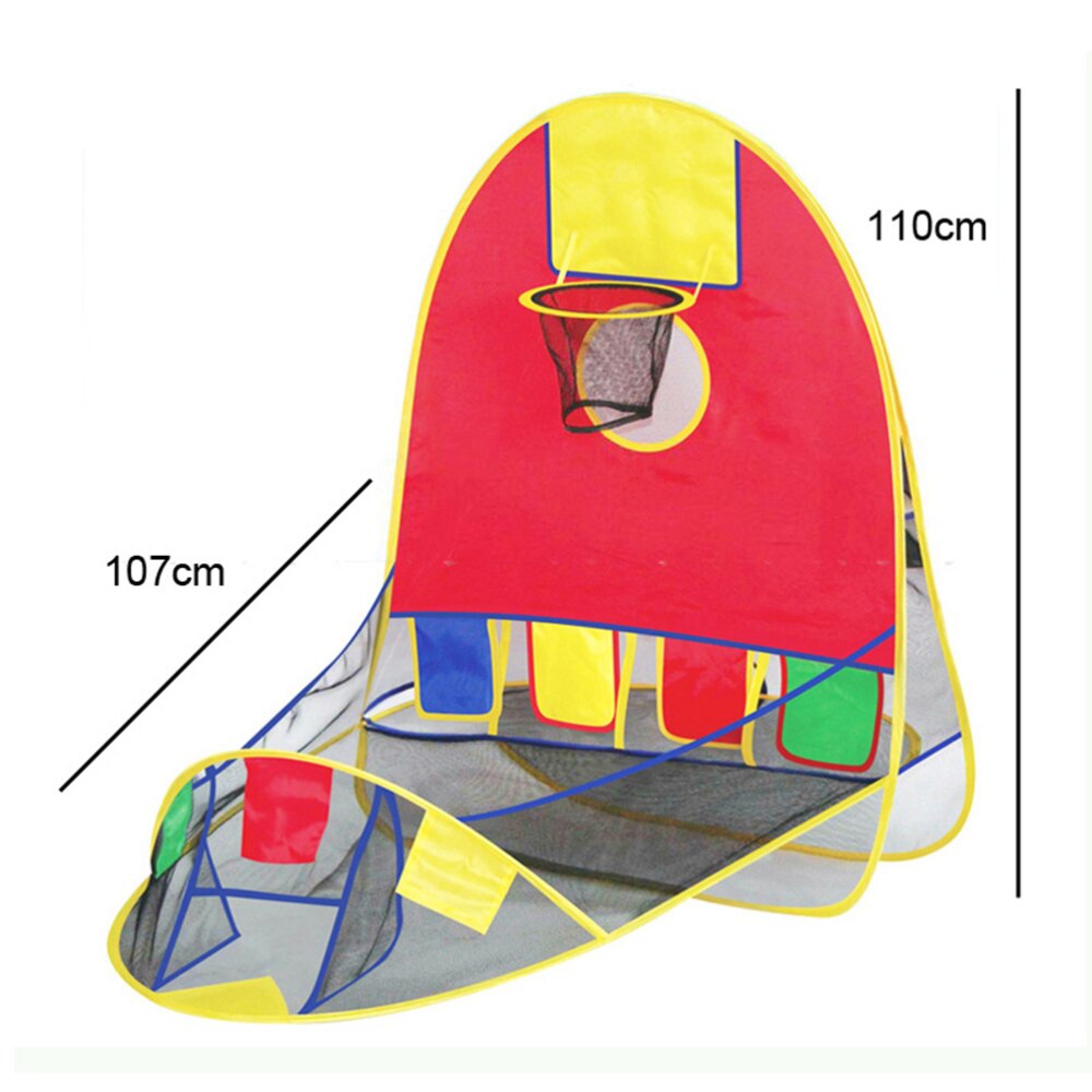 1 PC Tent with Basket Foldable Throwing Tent Game House for Outdoor