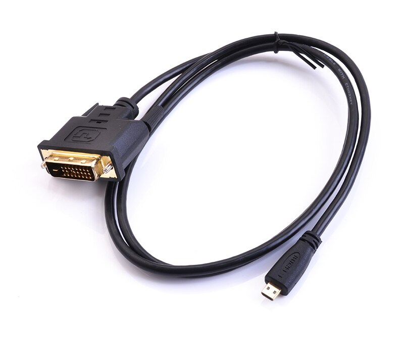 Micro HDMI to DVI video cable Lenovo yoga2 computer connected to DVI monitor: 1m