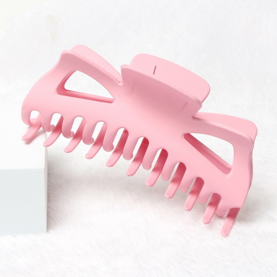 5.5inch Big Hair Claw Clip Large Plastic Hairpin Tortoiseshell Hair Clamps Crab Clips for Women Girls Hair Accessories: Pink