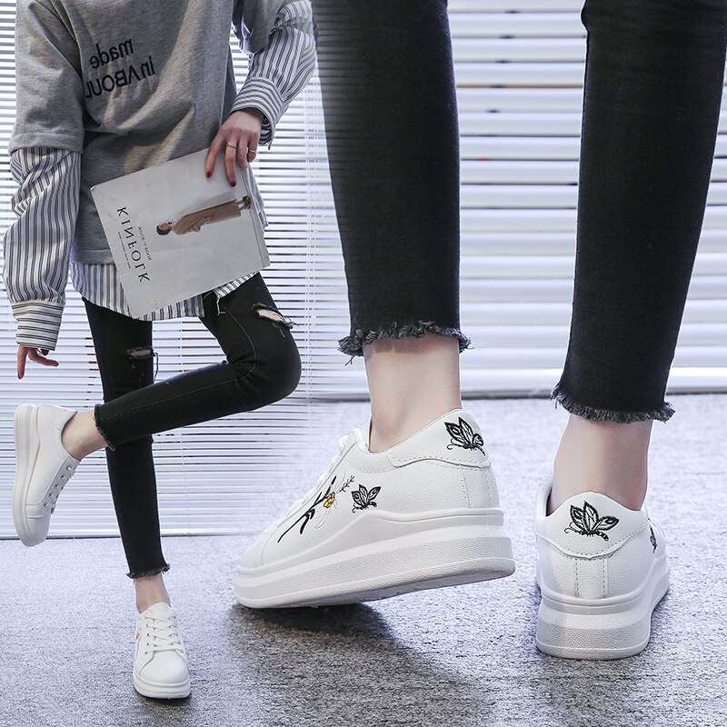 Tenis Feminino Zapatos Mujer 2019 kobiet buty do tenisa buty sportowe Tenis Blancos Walking niskie tenisówki Tenis Plataforma tanie 7