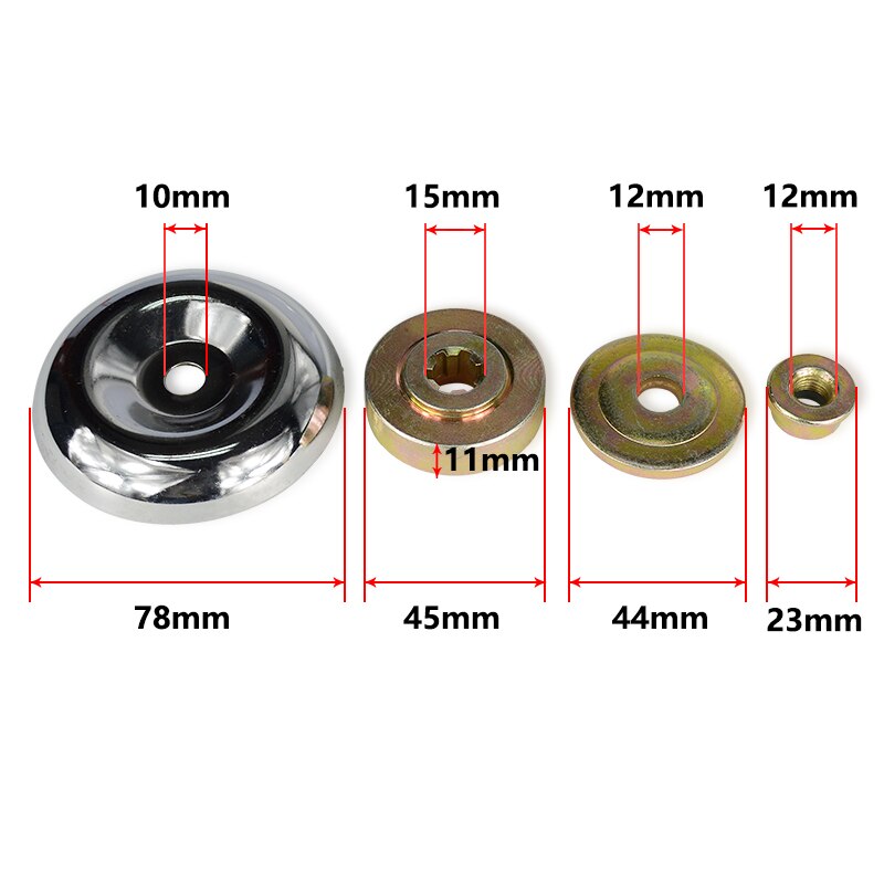 CMCP 4pcs/Set 2/4 Stroke Brushcutter Replacement Metal Gearbox Blade Nut Fixing Kit For Strimmer Brushcutter