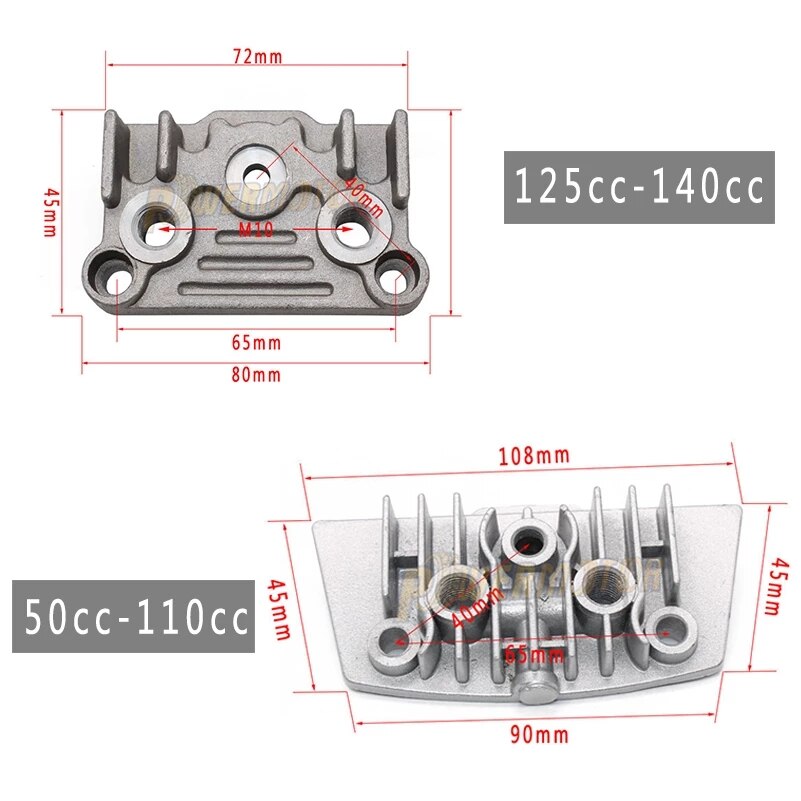 Kit de refroidissement d&#39;huile de moto, refroidisseur d&#39;huile pour 50cc 70cc 90cc 110cc 125cc 140cc Dirt Pit Bike DAX Pocket Bike