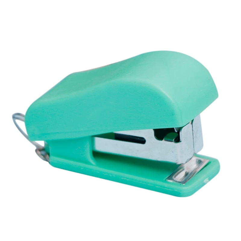 1Pc Mini Stapler Plastic Stationery Set Kawaii Stapler Paper Office Accessories Cute Multicolor Stapler: Default Title