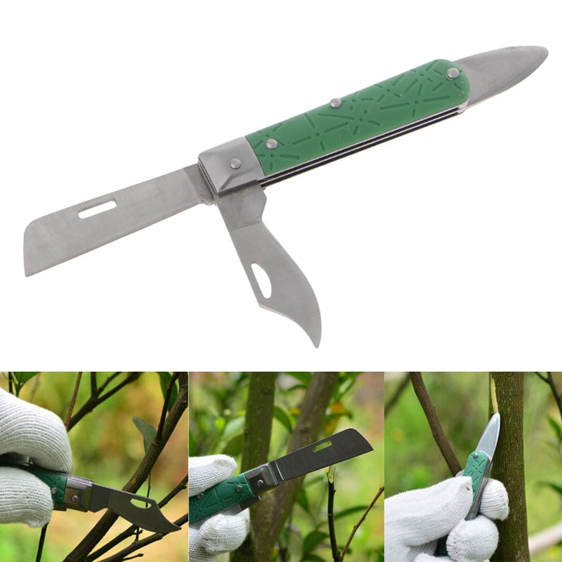 Albero pianta piega coltello Prun nursery innesto strumento tagliare piantina giardino fioraio pelapatate sollevatore corteccia taglierina in erba