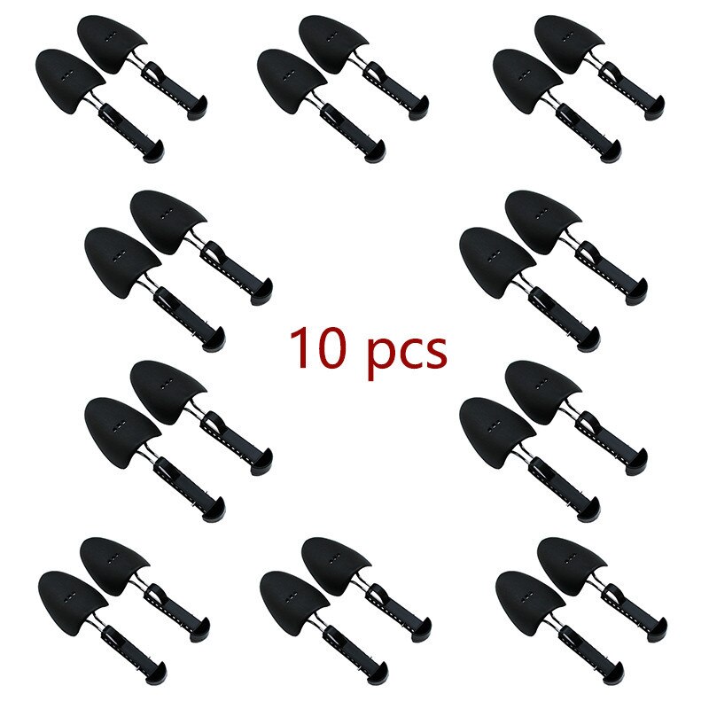 10 Pairs Adjustable Plastic Shoe Support Black Shoe Tree for Men Shoe Racks Sports Casual Shoes Expander to Prevent Deformation: Default Title