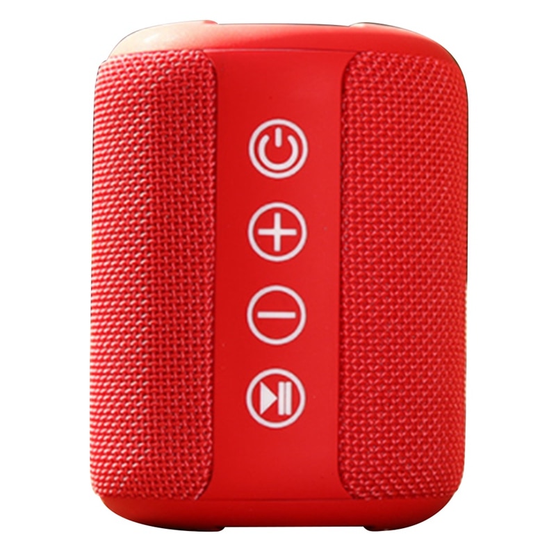 Wireless Speakers IPX6 Waterproof Subwoofer Bluetooth Speaker Bass Sound for Outdoor Wireless Portable Speaker: Red