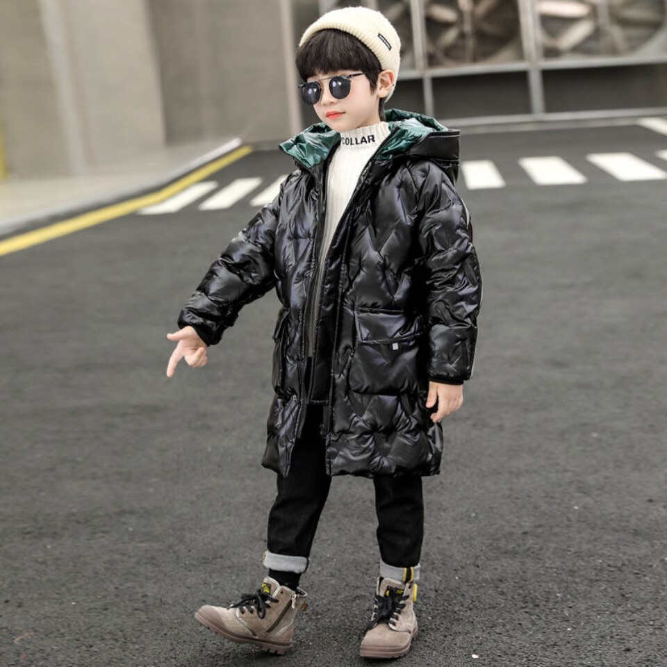 Plumífero con capucha para niños, abrigo cálido de , chaquetas para niños de 4, 5, 6, 8, 9, 10, 11, 12, 13, 14 años, invierno,: 101 / 4