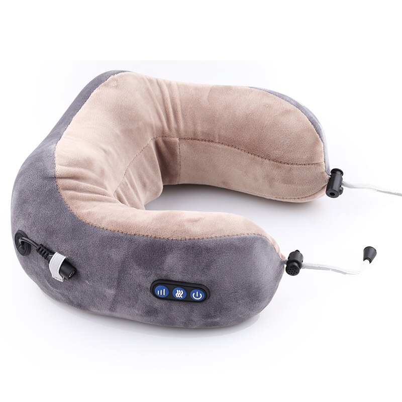 Massage oreiller en forme de U multi-fonction épaule vertèbre cervicale électrique Portable voiture soins de santé pour le bureau de voyage à domicile