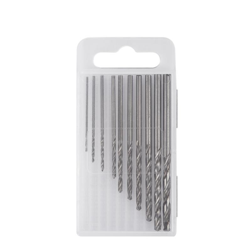 Mini håndbor smykker værktøj bore 0.8-3mm hånd nåle hul bor juvelerer bore huller til gør-det-selv træ epoxy harpiks håndværk: 10 stk bor