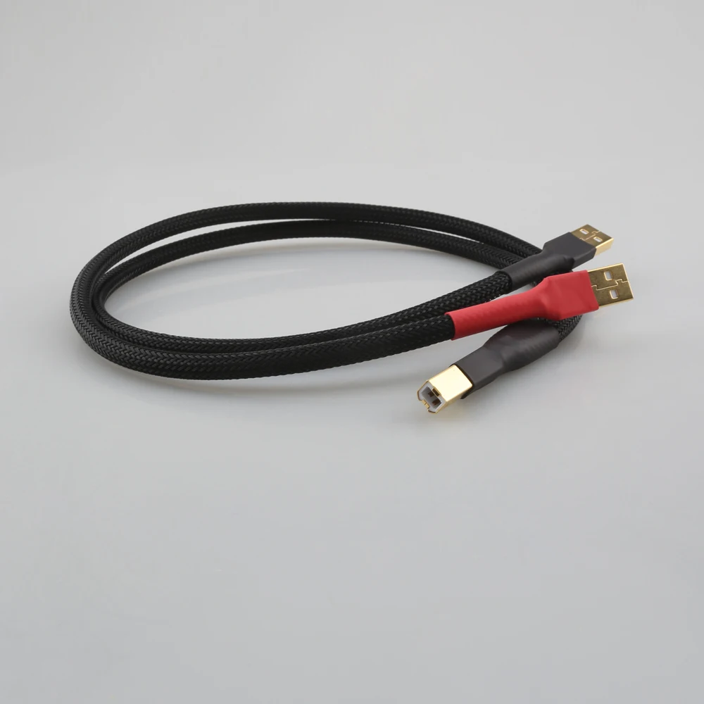 High-End Power Supply Signal Separate USB Cable USB A To B Audio DAC Amplifiers Independent Power PSU Wires