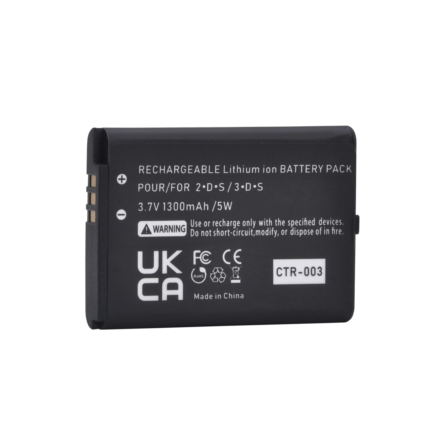 1 PIÈCES 1300mAh CTR-003 Batterie Rechargeable pour Nintendo 2DS 3DS Contrôleur