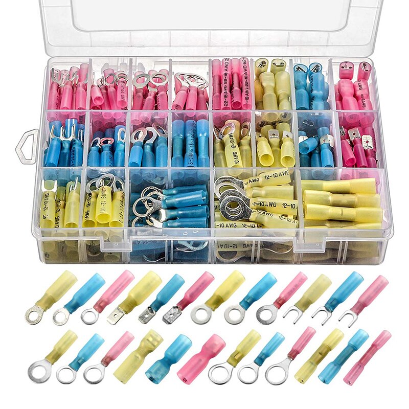 500/250Stck Draht Stecker Schrumpf Spaten Anschlüsse Kugel Anschlüsse Wasserdicht Lot Draht Anschlüsse Elektrische Endgeräte: 250Stck A