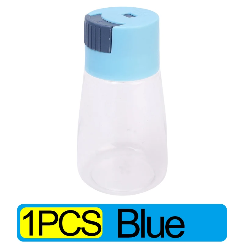 Kvantitativ push-type krydderiraker pressetype saltdispenser krydderidispenser forseglet køkkenkrydderiboks krydderiflaske: Lysegrå