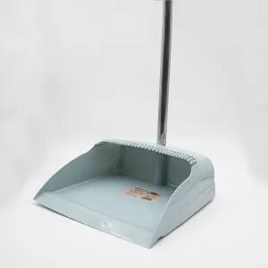 Windproof Broom & Dustpan With Broomstick Cleaning Brush Long Comb Teeth Floor cleaning Broom and Dustpan Litter Picker: dustpan