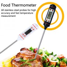 Keuken Koken Voedsel Vlees Probe Digitale Bbq Thermometer Instant Lezen Gas Oven Thermometer Gereedschap