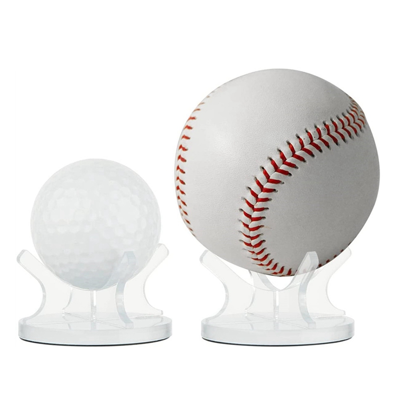 3 Stuks Acryl Kleine Bal Standhouder Sport Bal Display Rack Voor Baseball Golf Softbal Tennisbal