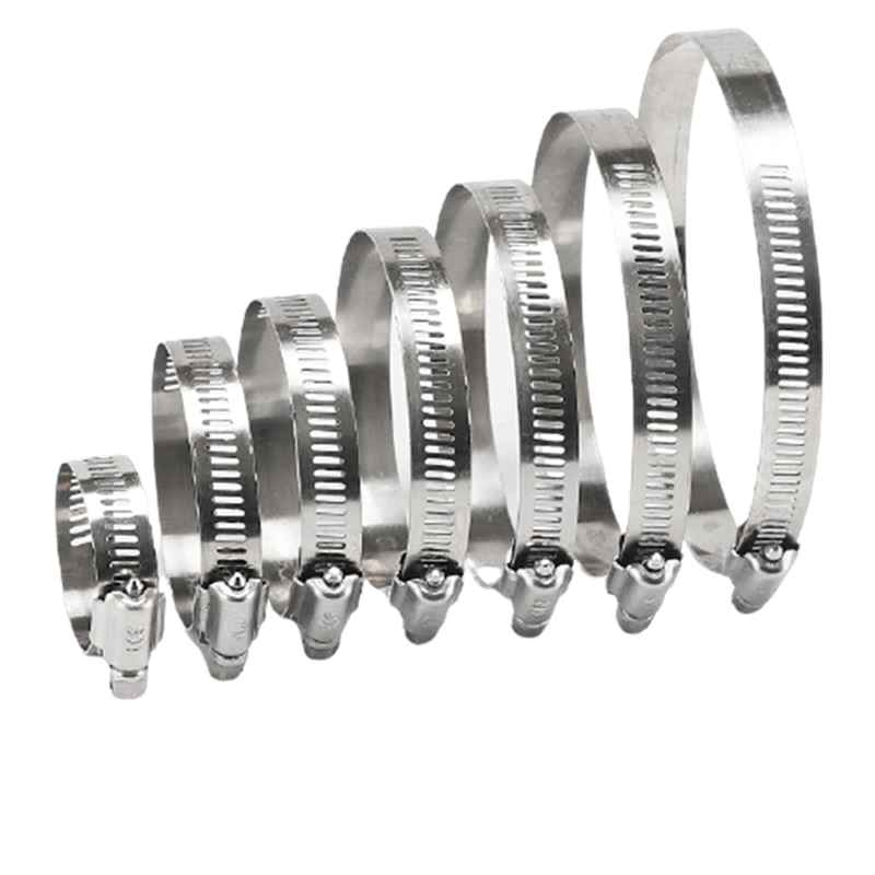 10cm 20cm 30cm 40cm Length Adjustable Stainless Steel Pipe Pole Mount Bracket Worm Gear Hose Clamp for Surveillance CCTV Camera