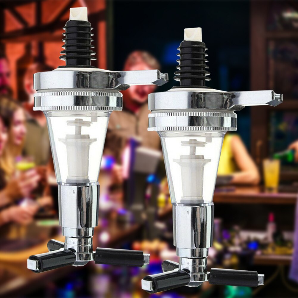 2pcs Alcohol Dispenser Cocktail Beer Party ABS Portable Home Bar Bottle Liquor Holder Wall Rotated Mounted Refillable Container