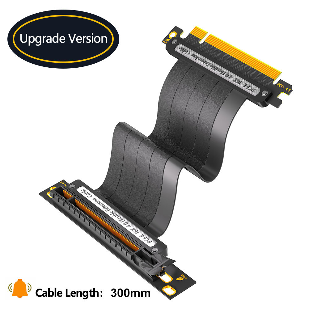 Cable de extensión PCIE 4.0 Cable elevador extensor PCIE 4.0 X16 Alta propiedad de blindaje eficiente para tarjeta gráfica: Azul
