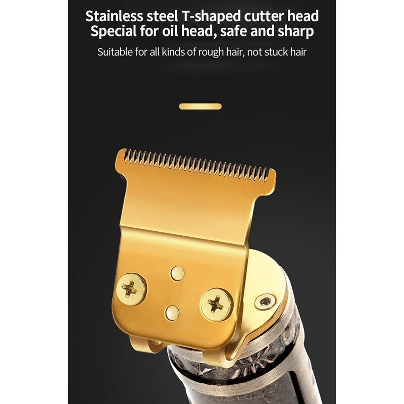 Mens Trimmers Hair Clippers Electric Beard Trimmer Digital Display USB Rechargeable Cordless Hair Cutting Groomers